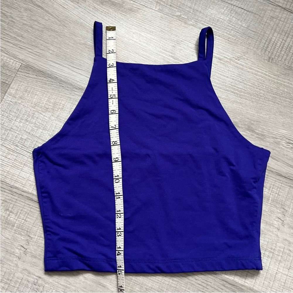 KOOKAI Square Neck Tank Size 2 Blue Crop Top - Picture 7 of 9
